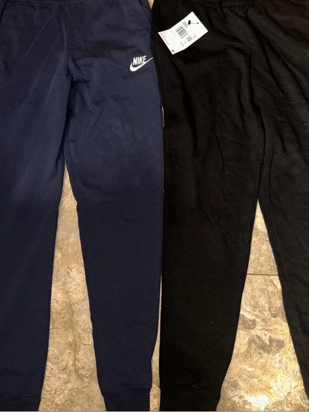 Nike Women’s Navy and Black Joggers - Athletic Sweatpants